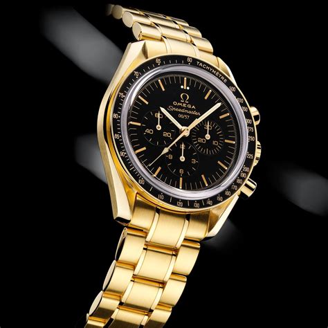 omega speedmaster gold limited edition|omega speedmaster moonwatch limited edition.